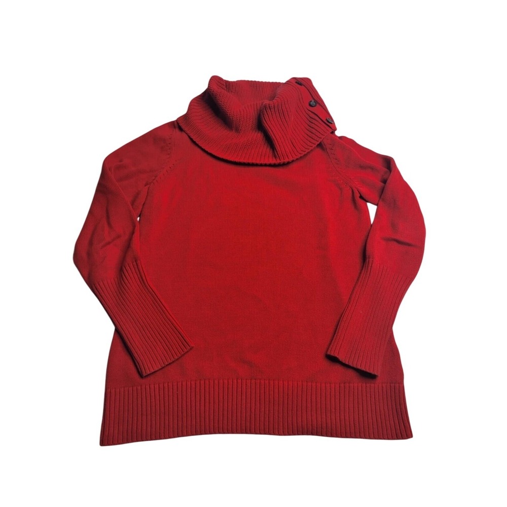 Banana Republic Cowl‎ Neck Sweater Women's Large Red